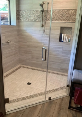 tile shower